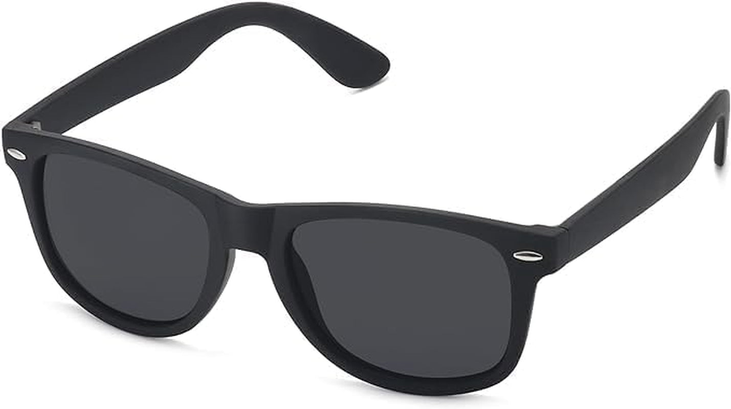 The Products Edge Sunglasses Men Polarized Sunglasses for Womens Classic Matte Black Frame UV Protection