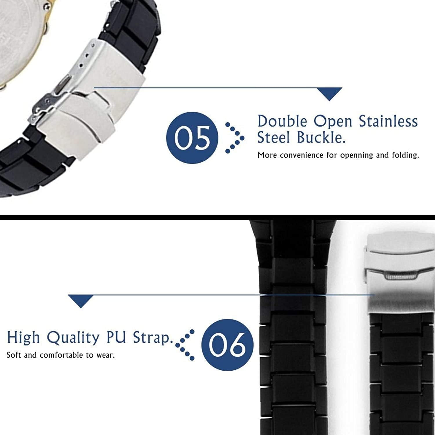 Men'S Digital Watch 50M Waterproof Large Dual Dial Multifunction Analog Military Outdoor Sports Electronic Watch Calendar Day Date CH031