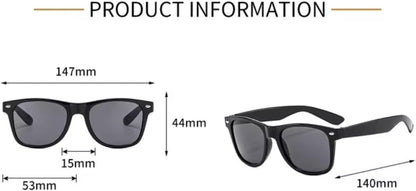The Products Edge Sunglasses Men Polarized Sunglasses for Womens Classic Matte Black Frame UV Protection