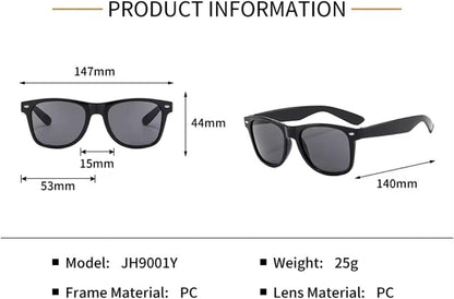 The Products Edge Sunglasses Men Polarized Sunglasses for Womens Classic Matte Black Frame UV Protection
